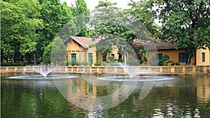 Ho Chi Minh s Residence near the pond