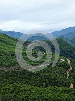 Ho Chi Minh trail, forest, mountain, terrain