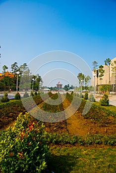 Ho Shi Min mausoleum in Hanoi city