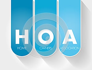 HOA - Homeowners Association acronym