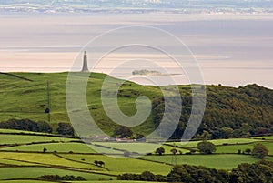 Hoad monument and Morecambe Bay