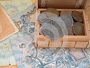 The hoard of old coins