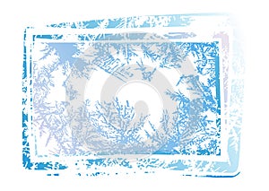 Hoarfrost grunge background