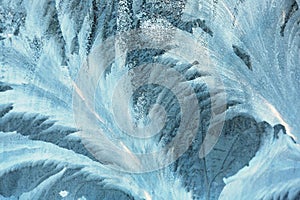 Hoarfrost texture as background ornate