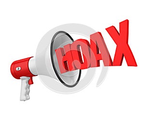 Hoax / Fake News Concept Isolated