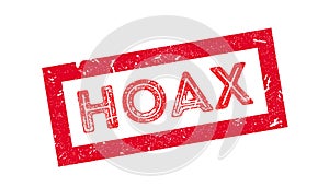 Hoax rubber stamp