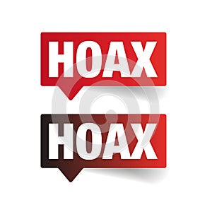 Hoax sign label tag