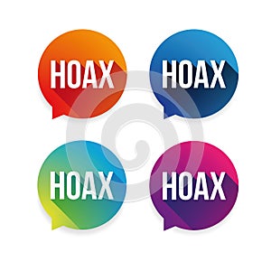 Hoax warning label set