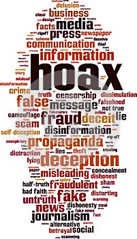 Hoax word cloud