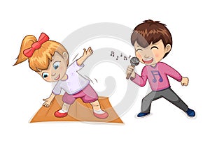 Hobbies of Children Collection Vector Illustration