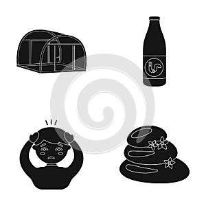 Hobbies, medicine, pharmacy and other web icon in black style.south, massage, health, icons in set collection.