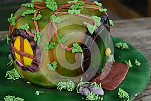 Hobbit Hole Decorated Cake
