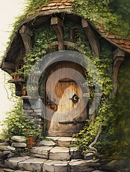 The Hobbit House Doorway