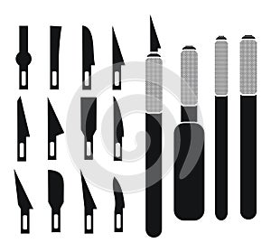 Hobby knife sets - silhouette