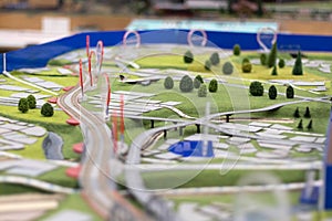 Hobby miniature model railway layout.