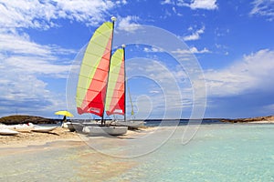 Hobie cat catamaran formentera beach Illetas