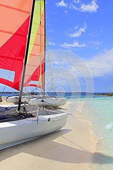 Hobie cat catamaran formentera beach Illetas