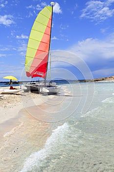 Hobie cat catamaran formentera beach Illetas