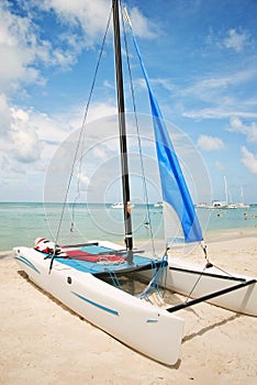 Hobie Catamaran on the Beach