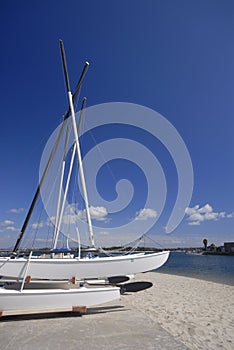 Hobie catamarans at the beach