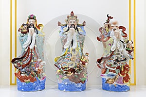 Hock Lok Siew or Fu Lu Shou, three gods of Chinese