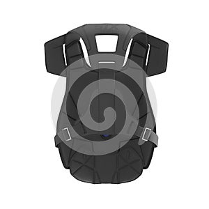 Hockey Goalie Chest Protector on white. 3D illustration