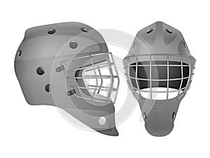 Hockey goalie mask set