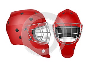 Hockey goalie mask set