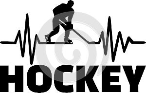 Hockey heartbeat line