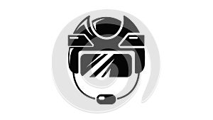 Hockey helmet icon animation