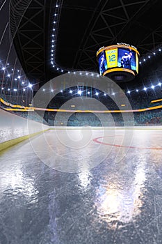 Hockey ice rink sport arena empty field