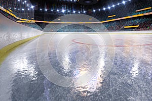 Hockey ice rink sport arena empty field