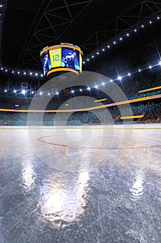 Hockey ice rink sport arena empty field