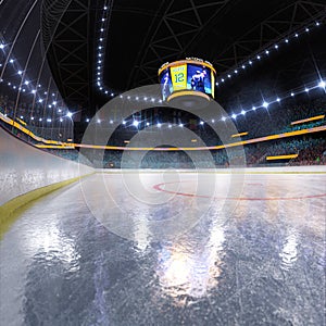 Hockey ice rink sport arena empty field