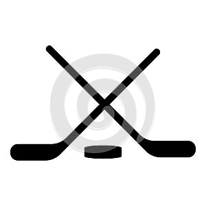 Hockey icon, simple style