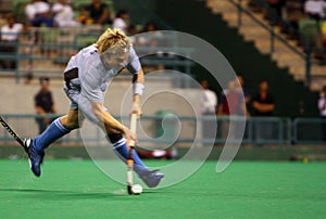Hockey Player In Action