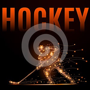 Hockey player poly