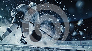 The Ice Hockey Player.AI generated image