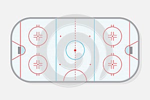 Hockey rink vector