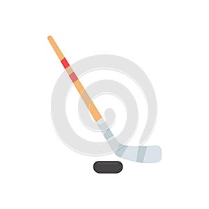 hockey stick and ball Equipment for playing sports on ice