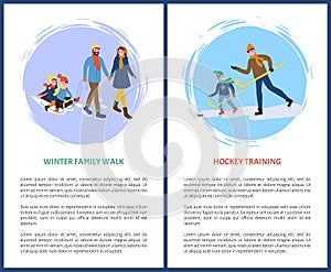 Hockey Training and Winter Walks with Children