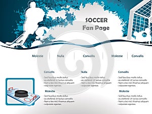 Hockey website design