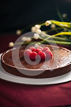 ÃÂ¡hocolate cake with raspberry