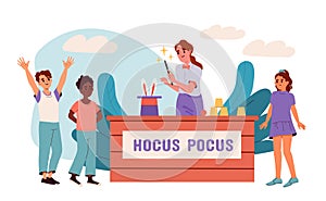 Hocus pocus woman vector