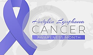 Hodgkin Lymphoma Cancer Awareness Month Background Illustration Banner photo