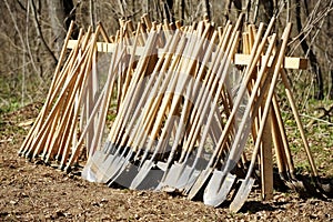 Hoes and shovels