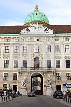 In der Burg Street with Hofburg Palace at the background, Vienna Wien, Austria Ãâsterreich