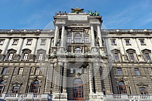 Hofburg Palace. Neue Burg section - landmark attraction in Vienna, Austria. photo
