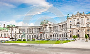 Hofburg Palace with Heldenplatz in Vienna, Austria