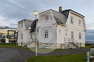 Hofdi House after dawn. The place where in 1986 Regan and Gorbachev laid the groundwork to end the Cold War. Reykjavik, Iceland